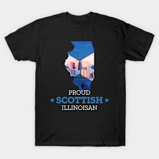 Proud Scottish Illinoisan - Illinois State Pride T-Shirt